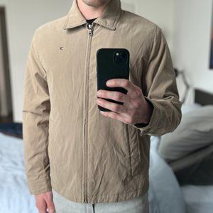 Tommy Hilfiger Lightweight Microtwill Golf Jacket - Khaki